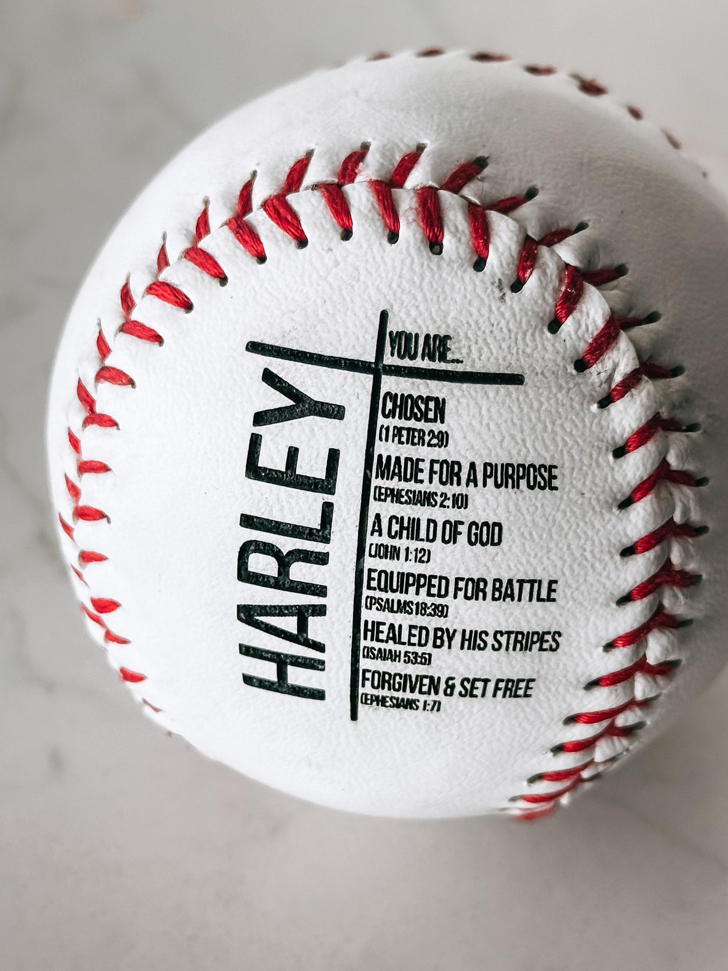 Personalized Scripture Baseball Christian Gift for Senior Graduate Custom Name Bible Verse Keepsake Faith Baseball Gift for Him