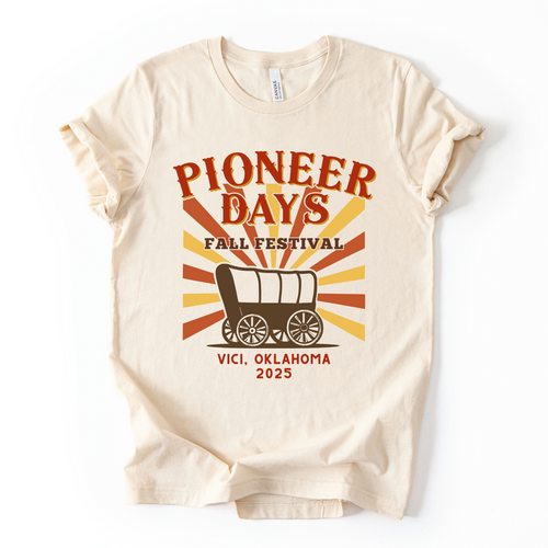 Pioneer Days Fall Festival 2025 T Shirt Vici Oklahoma Vintage Western Graphic Flash Sale