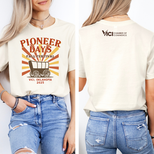 Pioneer Days Fall Festival 2025 T Shirt Vici Oklahoma Vintage Western Graphic Flash Sale