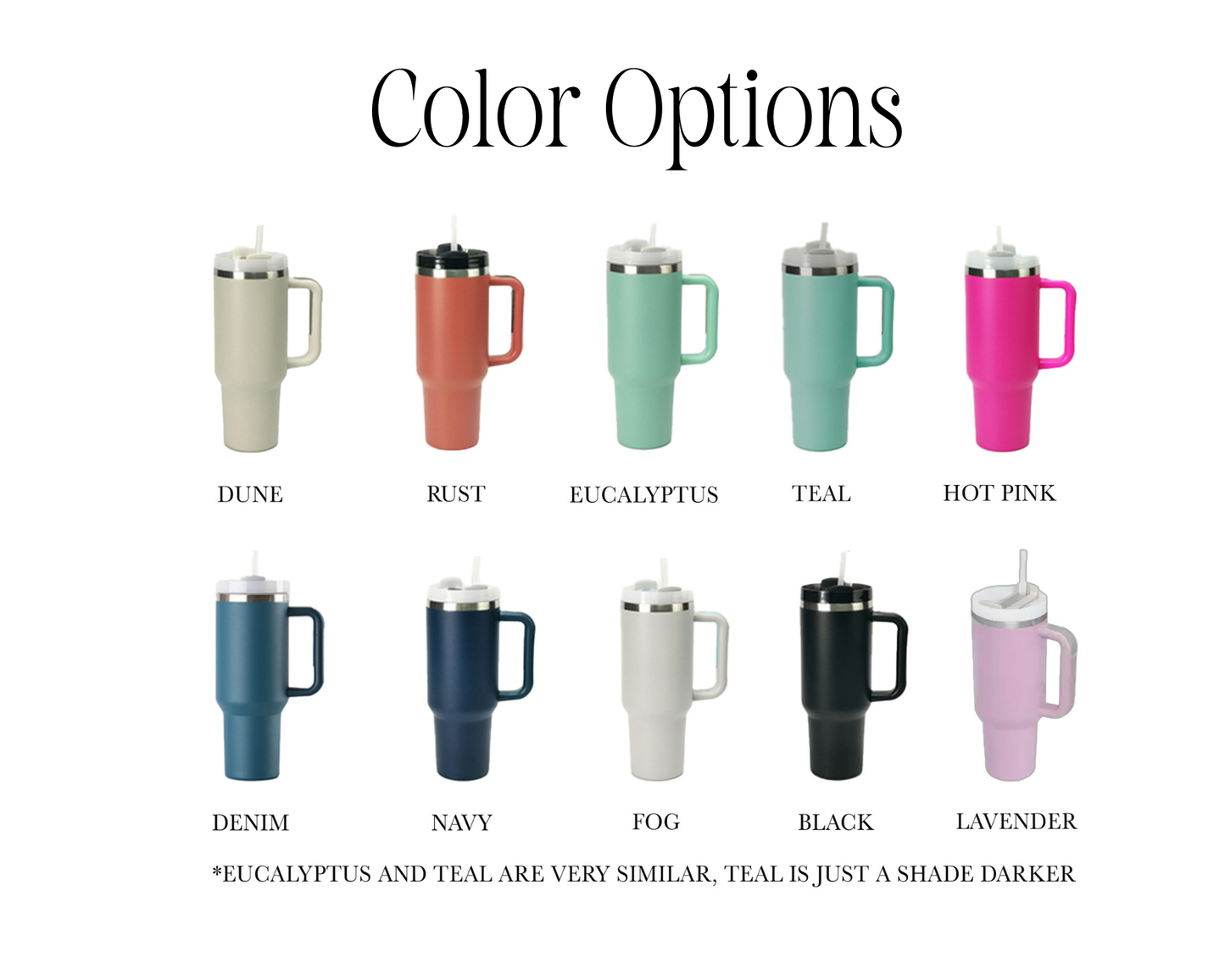 Personalized 40 oz Stainless Steel Tumbler with Handle Insulated Cup with Name Christmas Gift Ideas for Her Stanley Dupe Cup Laser Engraved