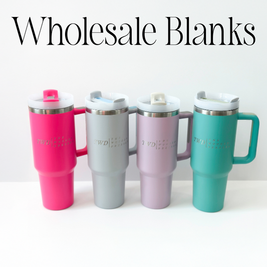 Wholesale 40 oz Personalized Tumblers in Bulk – Custom Engraved Stainless Steel Cups with Lids & Straws, Perfect for Gifts and Resale