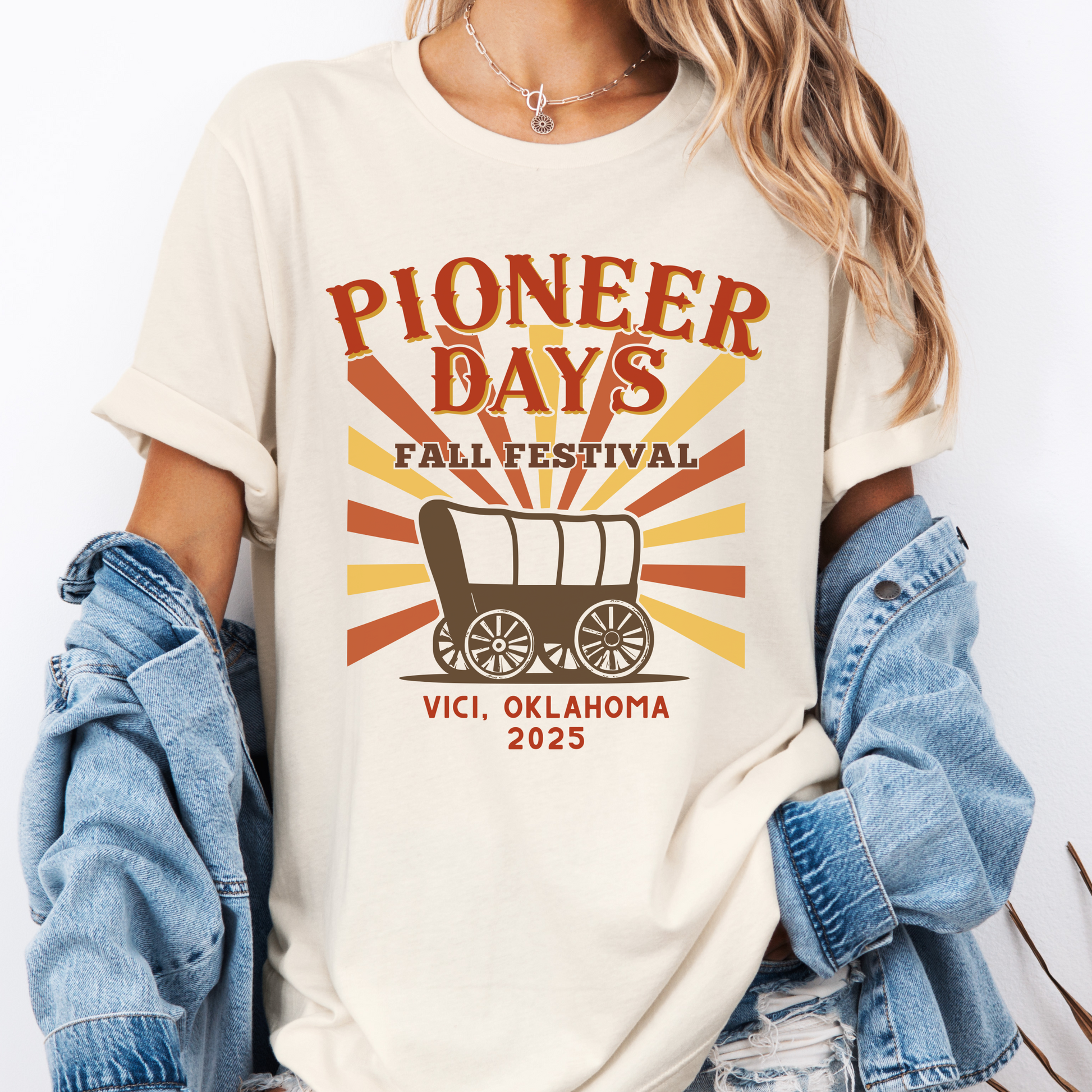 Pioneer Days Fall Festival 2025 T Shirt Vici Oklahoma Vintage Western Graphic Flash Sale