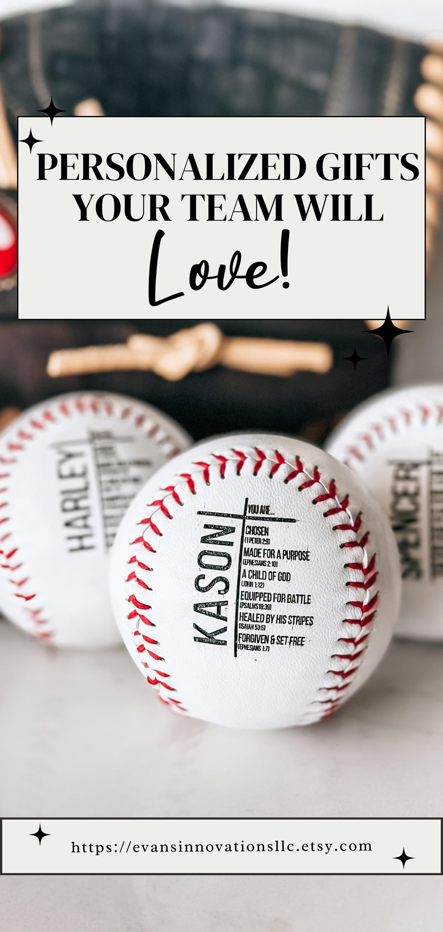 Personalized Scripture Baseball Christian Gift for Senior Graduate Custom Name Bible Verse Keepsake Faith Baseball Gift for Him